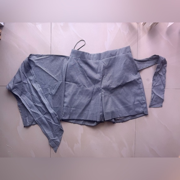 FP Movement Free People NWT Black Side Wrap Houndstooth Print Skort L - Picture 15 of 16